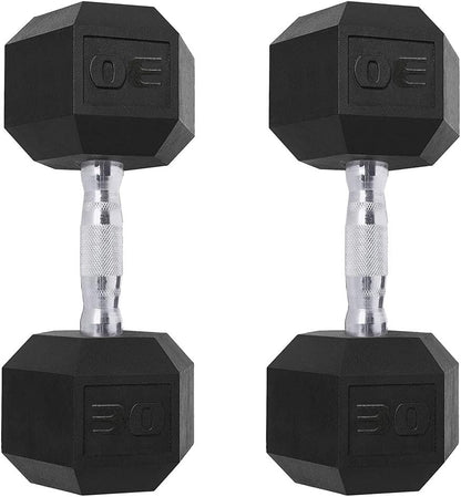 Dumbbells Set of 2 Exercise Fitness Dumbbell for Home Gym Free Weights Hand Hex Dumb Bells