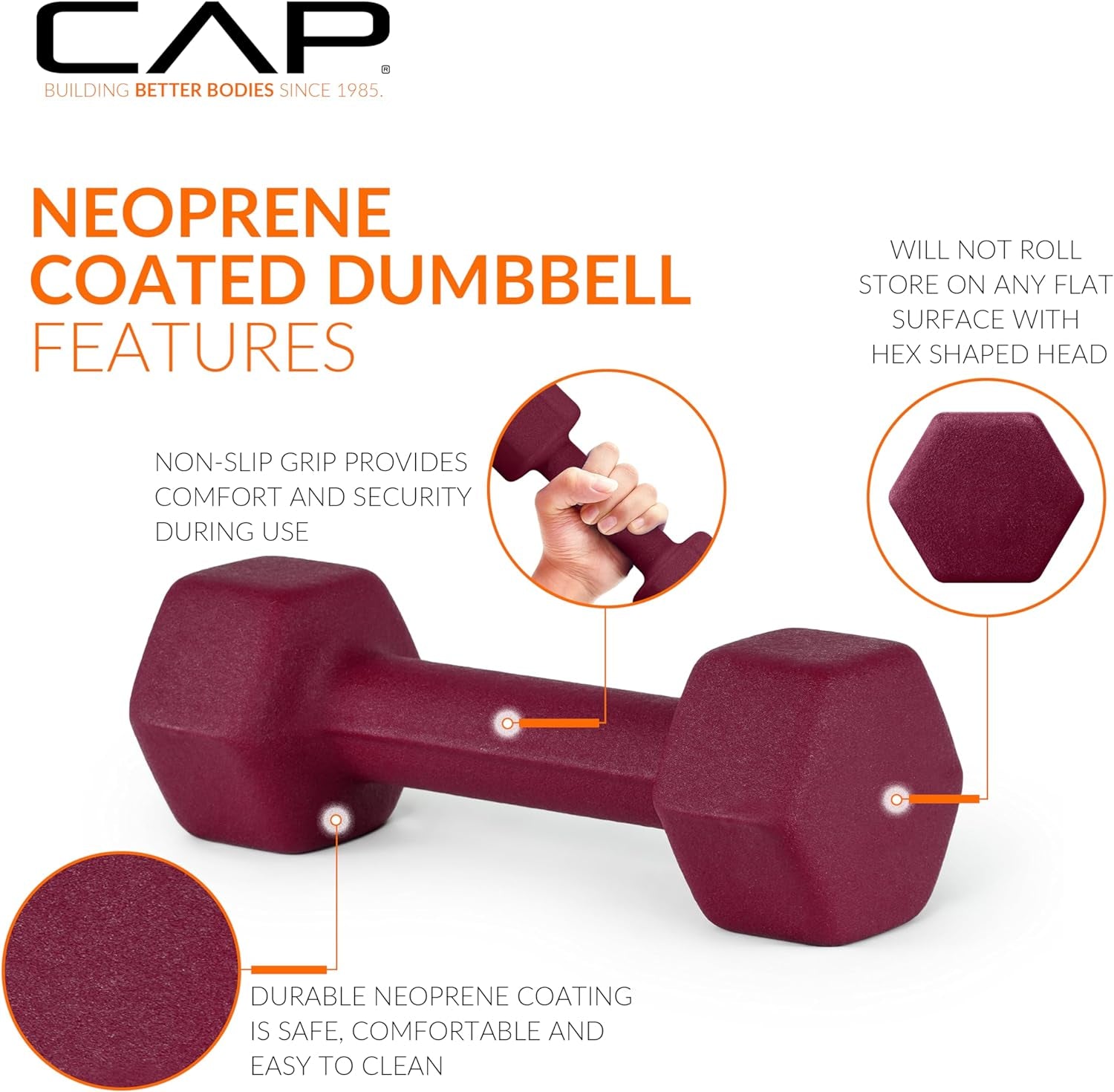 Neoprene Dumbbell Hand Weights - Pair | Multiple Options