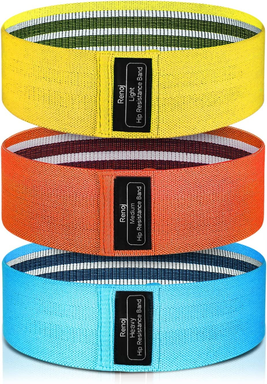 Resistance Bands, Exercise Workout Bands for Women and Men, 3 Set of Stretch Bands for Booty Legs, Pilates Flexbands