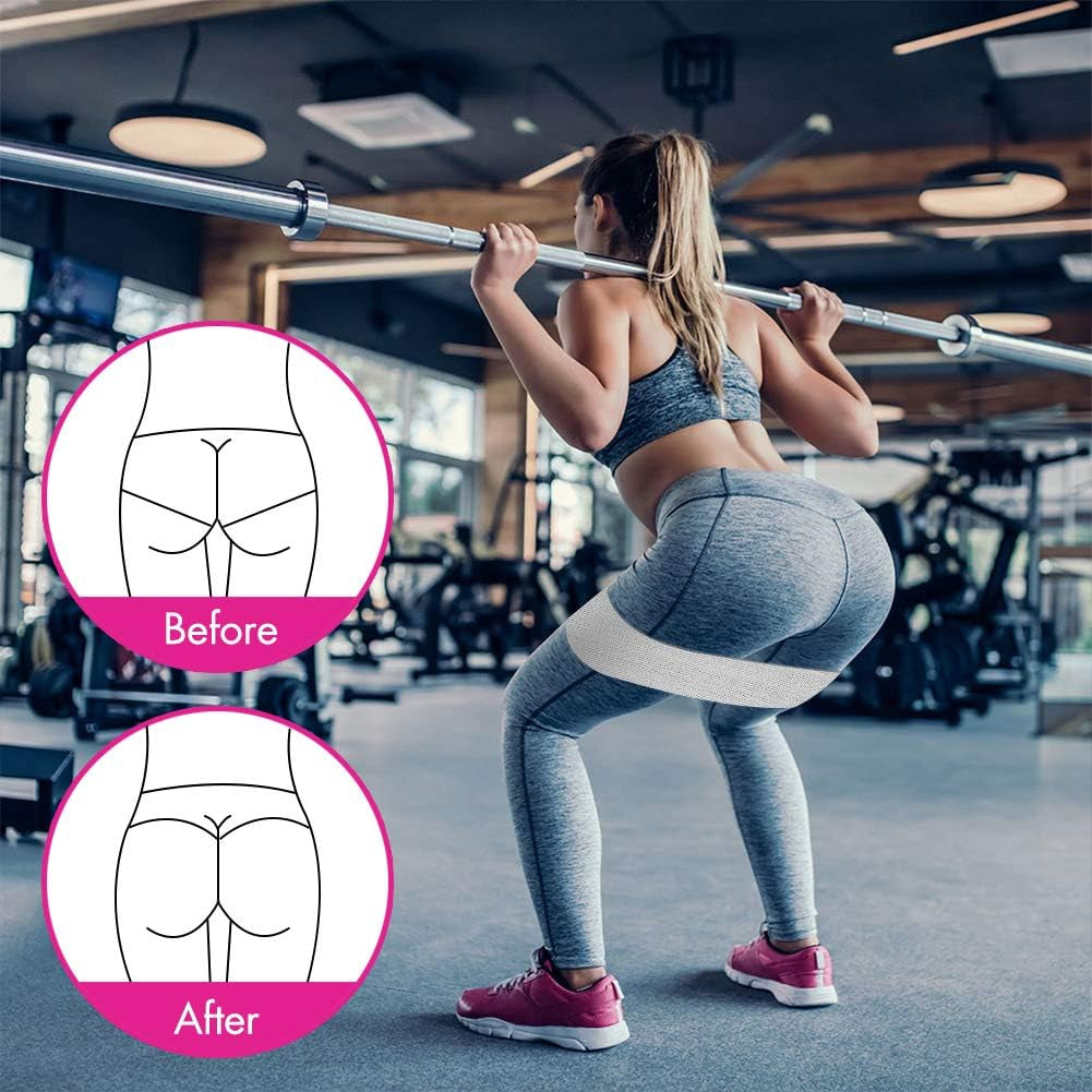 Resistance Bands, Fabric Workout Bands for Women & Men, Cloth Booty Resistance Loop Bands, Thick Squat Bands for Butt/Legs/Thigh/Hip/Glute Excersing