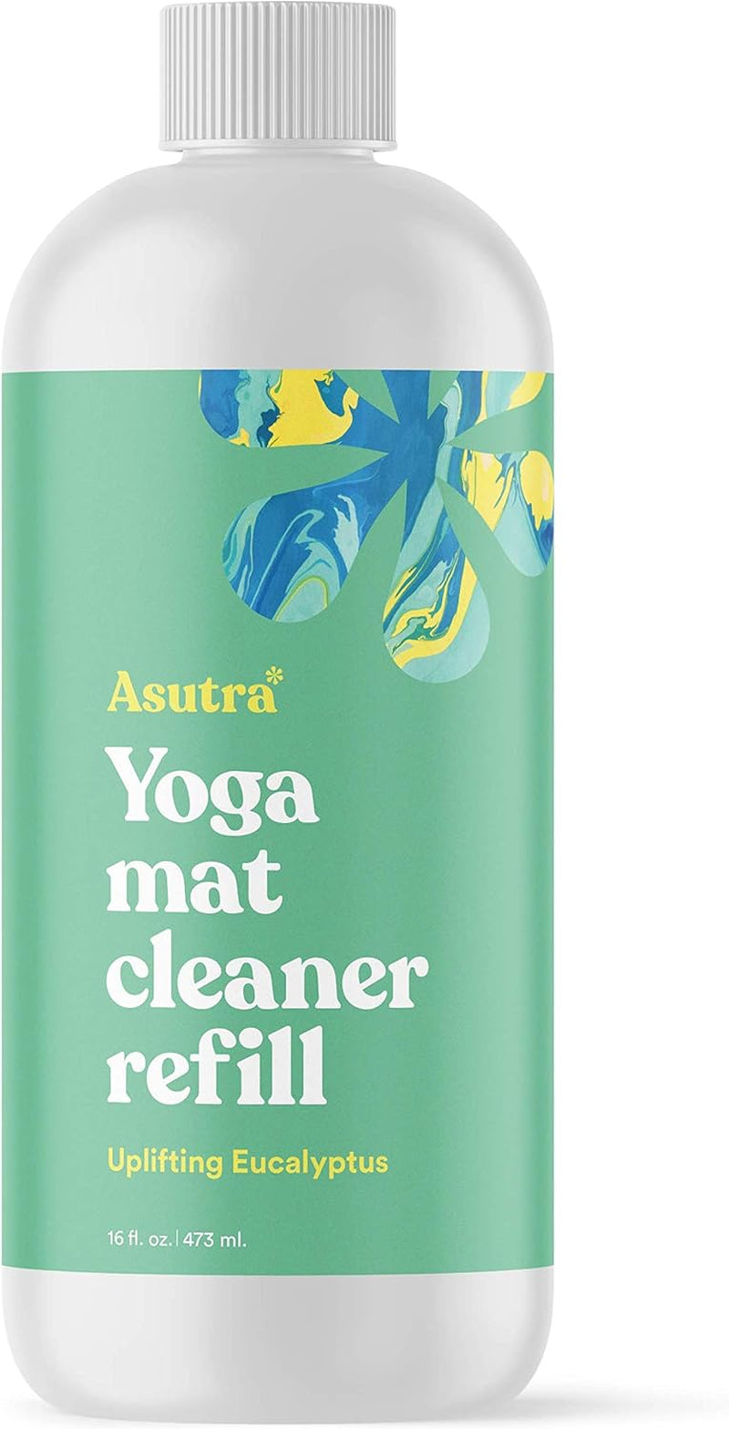 Yoga Mat Cleaner Spray (Peaceful Lavender), 4 Fl Oz - No Slippery Residue, Organic Essential Oils, Deep-Cleansing for Fitness Gear & Gym Equipment, Microfiber Towel Included