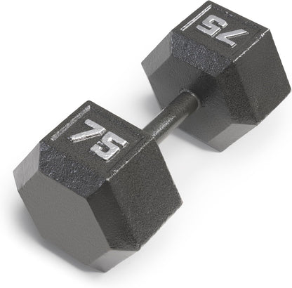 Cast Iron Hex Dumbbells Collection - Available Size from 3-Lb to 100-Lb, SOLD INDIVIDUALLY