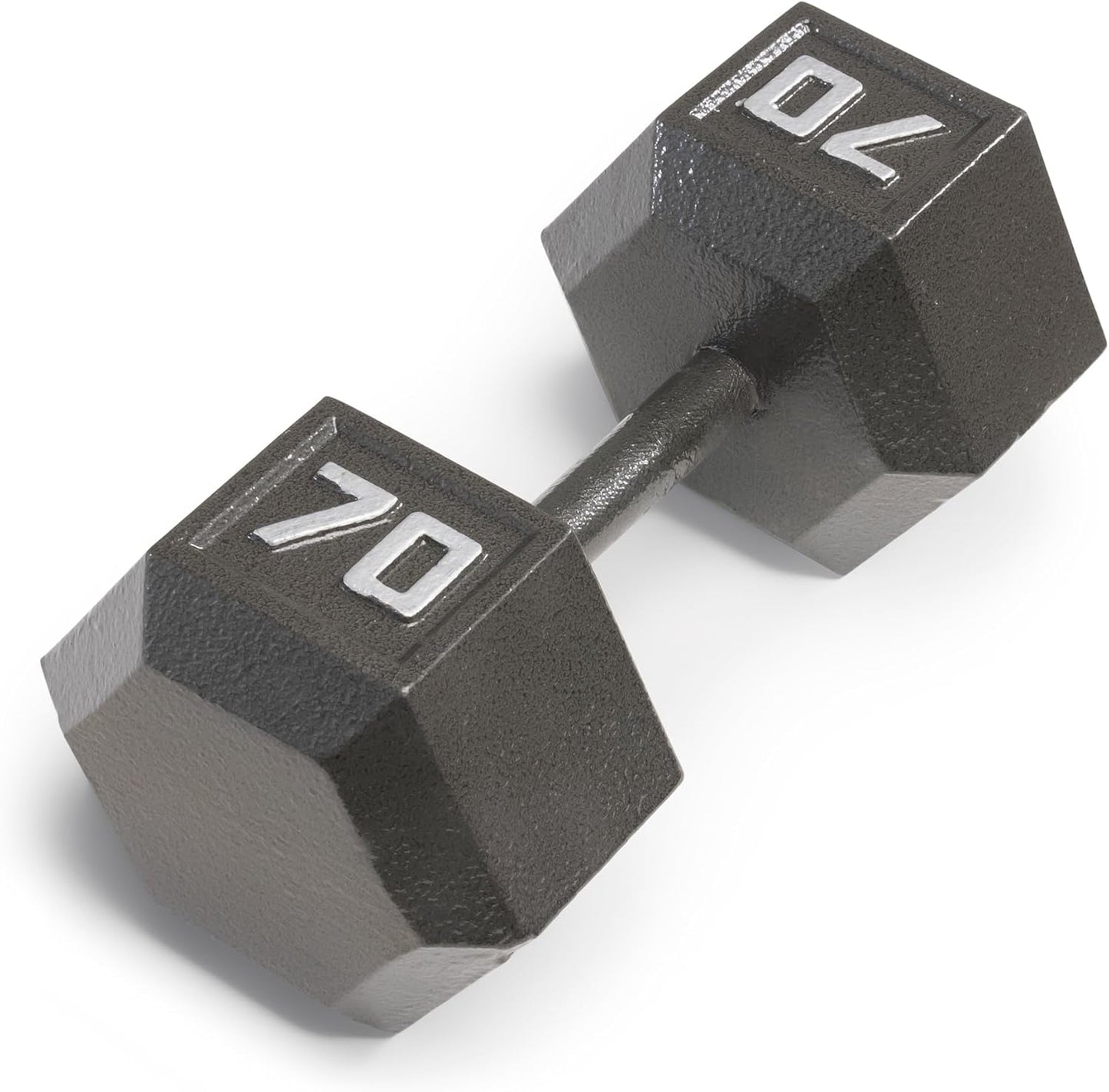 Cast Iron Hex Dumbbells Collection - Available Size from 3-Lb to 100-Lb, SOLD INDIVIDUALLY