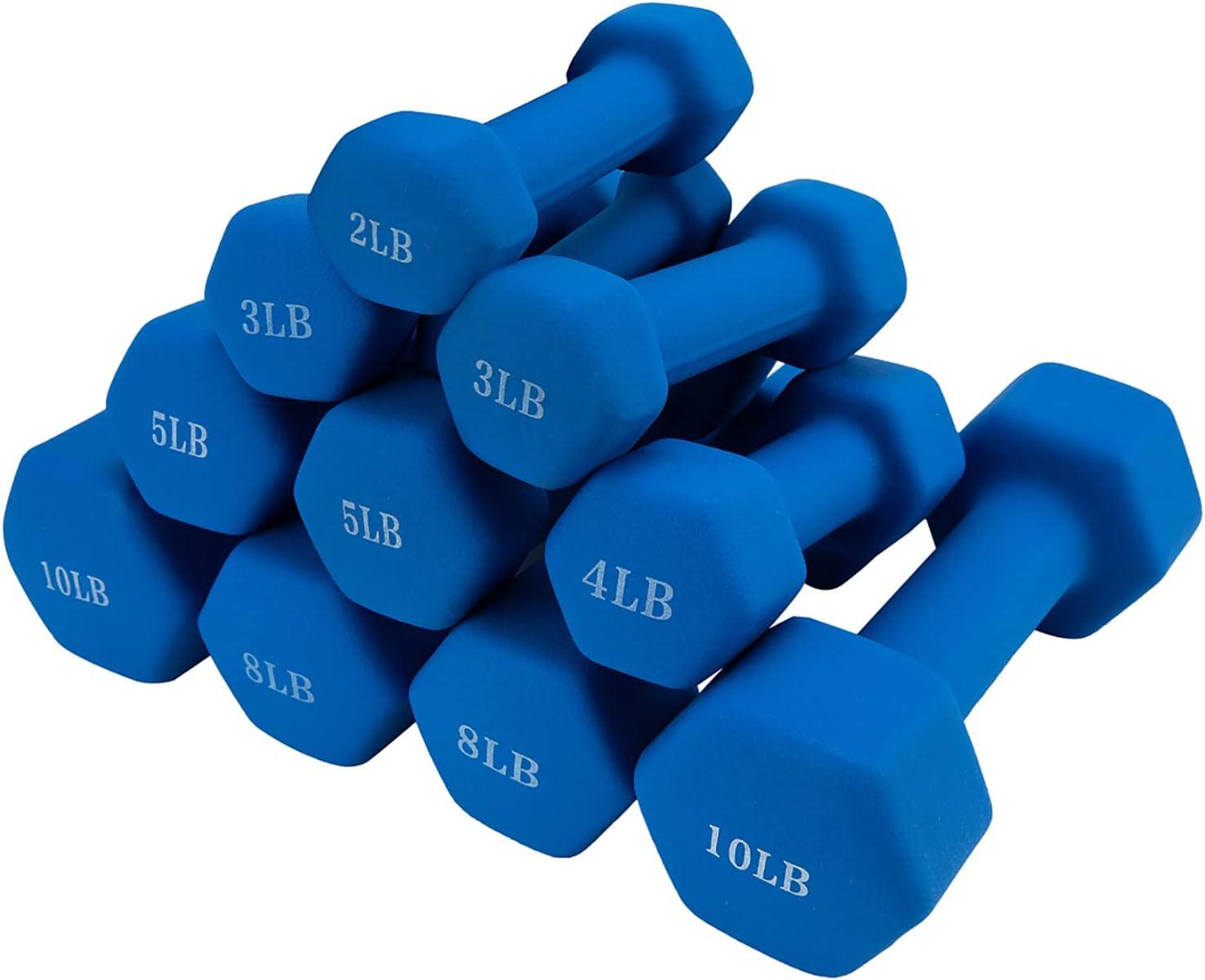 Dumbbells Set of 2 Exercise Fitness Dumbbell for Home Gym Free Weights Hand Hex Dumb Bells