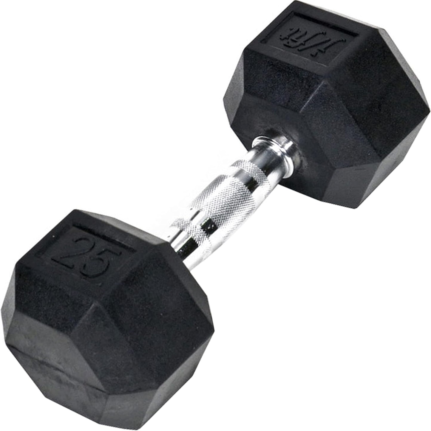 Rubber Hex Dumbbells - 8 Size Options - Hex Shaped Heads Prevent Rolling and Injury - Ergonomic Hand Weights for Exercise, Muscle, Strength and Weight Training