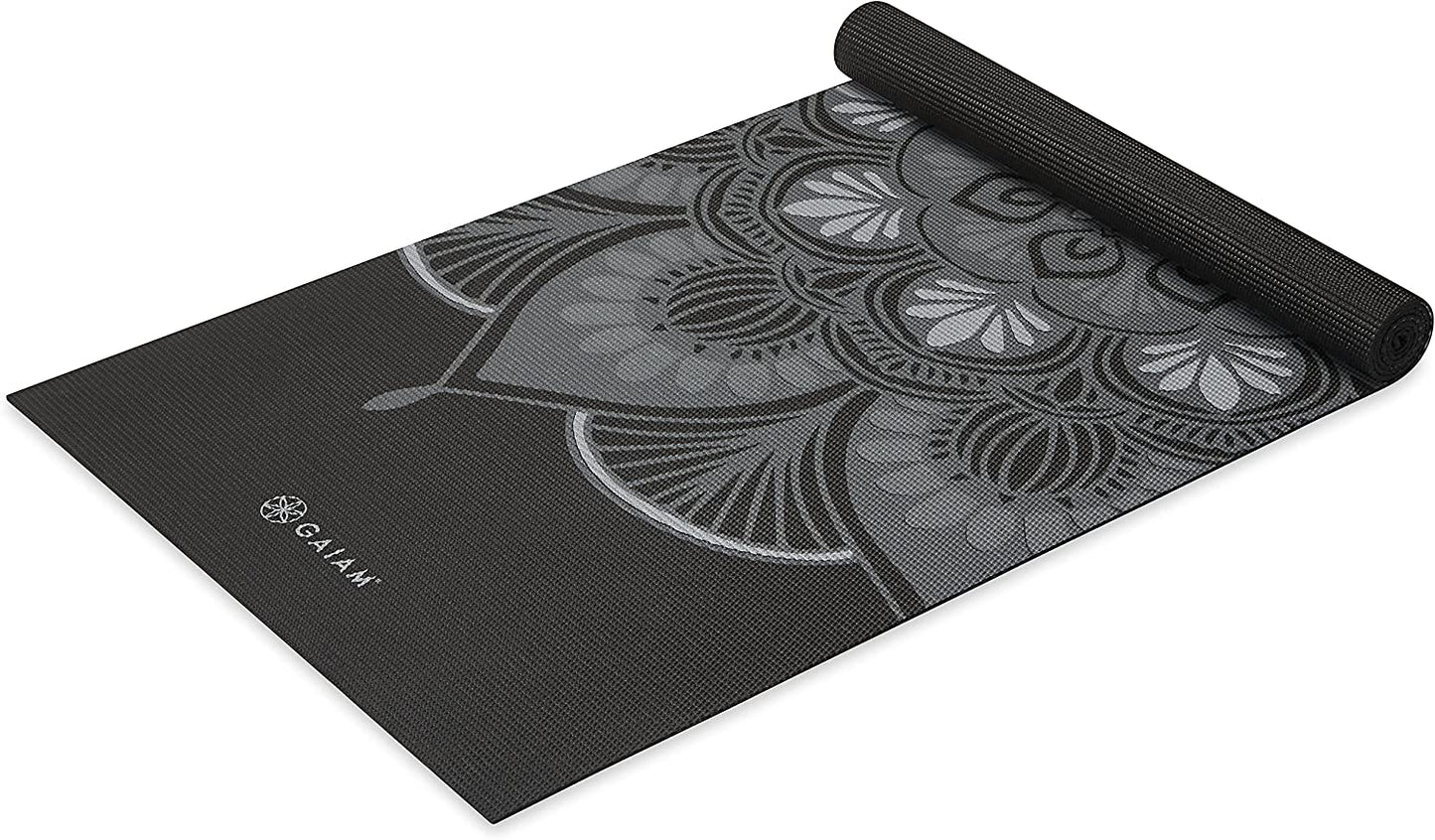 Print Yoga Mat, Non Slip Exercise & Fitness Mat for All Types of Yoga, Pilates & Floor Exercises