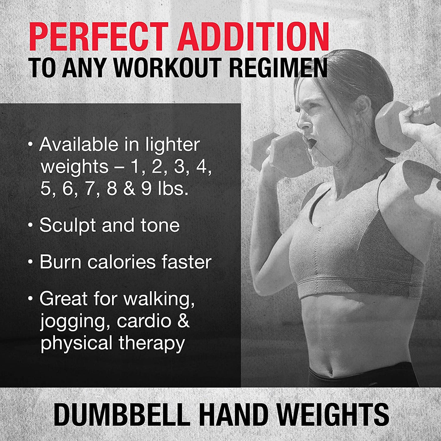 Dumbbells Hand Weights Set of 2 - Vinyl Coated Exercise & Fitness Dumbbell for Home Gym Equipment Workouts Strength Training Free Weights for Women, Men (1-10 Pound, 12, 15, 18, 20 Lb)