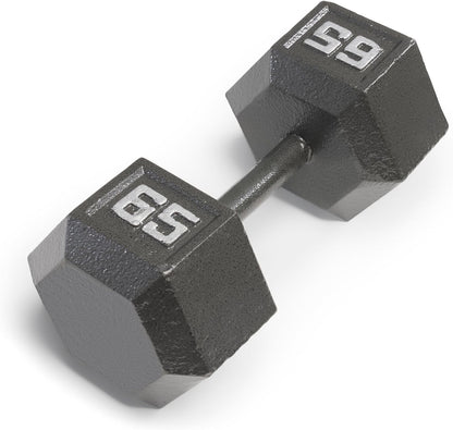 Cast Iron Hex Dumbbells Collection - Available Size from 3-Lb to 100-Lb, SOLD INDIVIDUALLY