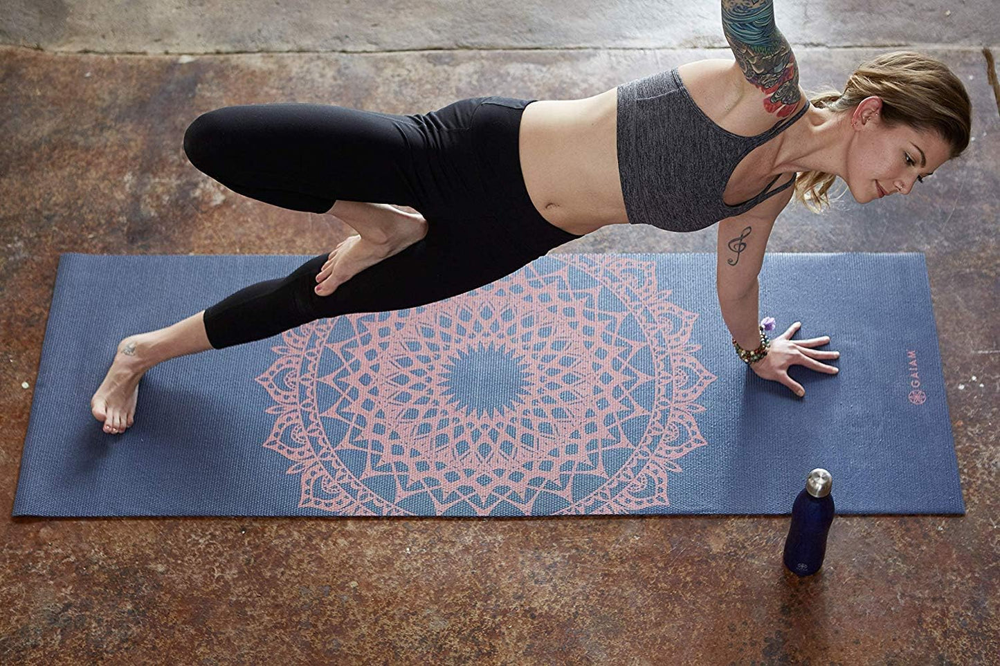 Print Yoga Mat, Non Slip Exercise & Fitness Mat for All Types of Yoga, Pilates & Floor Exercises