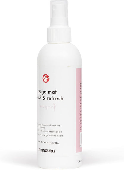 Yoga Natural Mat Wash and Refresh - 100% Natural, Essential Oils, Non Irritating, Pet Friendly, Fresh Scent, Various Sizes and Scents