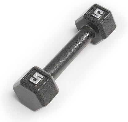 Cast Iron Hex Dumbbells Collection - Available Size from 3-Lb to 100-Lb, SOLD INDIVIDUALLY