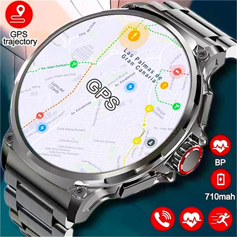 Ultra HD AMOLED GPS Smartwatch 2024