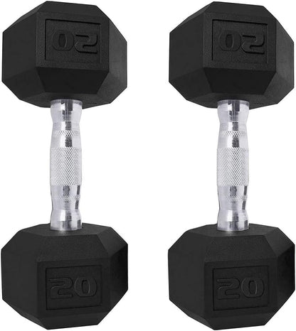 Dumbbells Set of 2 Exercise Fitness Dumbbell for Home Gym Free Weights Hand Hex Dumb Bells