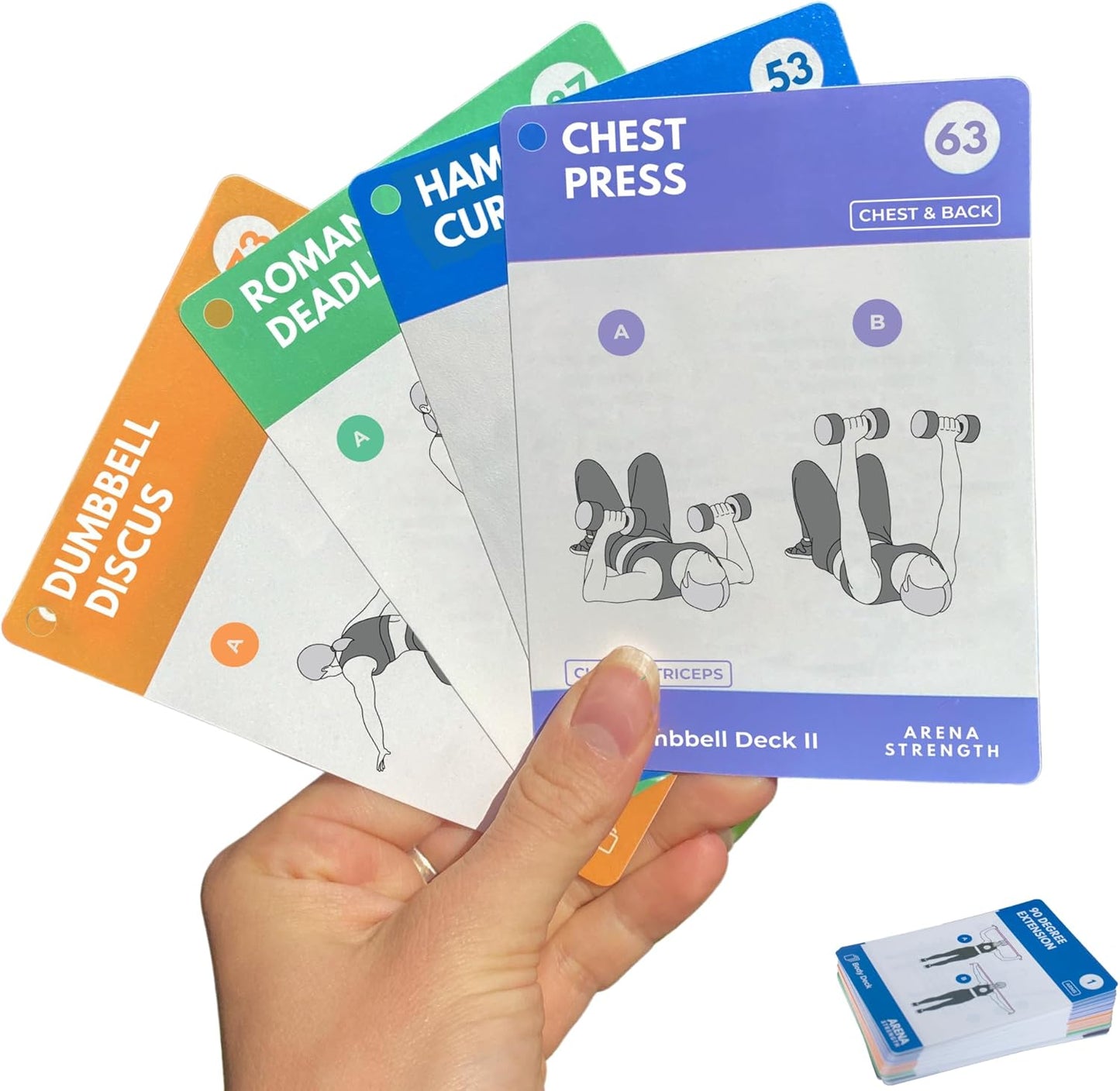 Workout Cards - Instructional Fitness Deck for Booty Band Workouts, Beginner Fitness Guide for Resistance Band Training Exercises at Home. Includes Workout Routines.