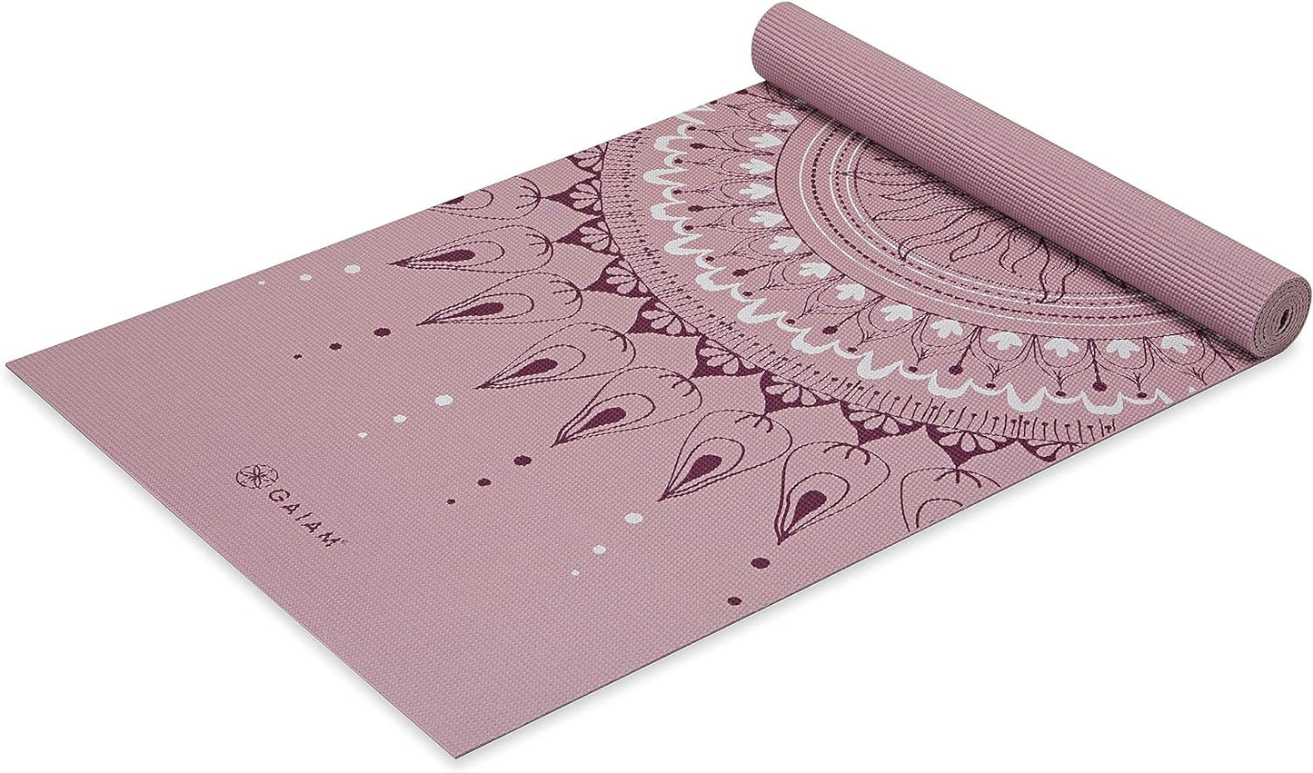 Print Yoga Mat, Non Slip Exercise & Fitness Mat for All Types of Yoga, Pilates & Floor Exercises